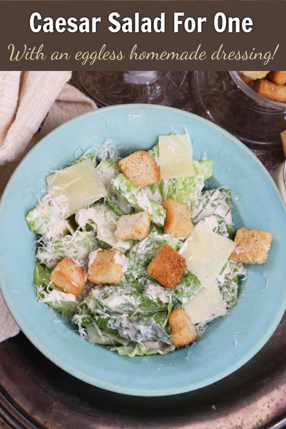 Caesar Salad Recipe Single Serving One Dish Kitchen