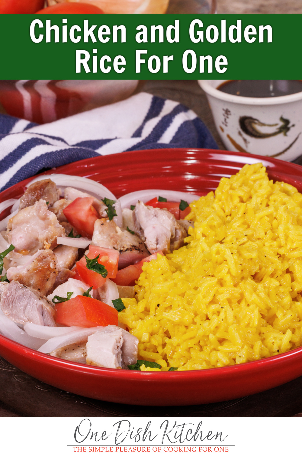 Chicken Kitchen Rice Chicken and Rice Recipe | Single Serving | One Dish Kitchen