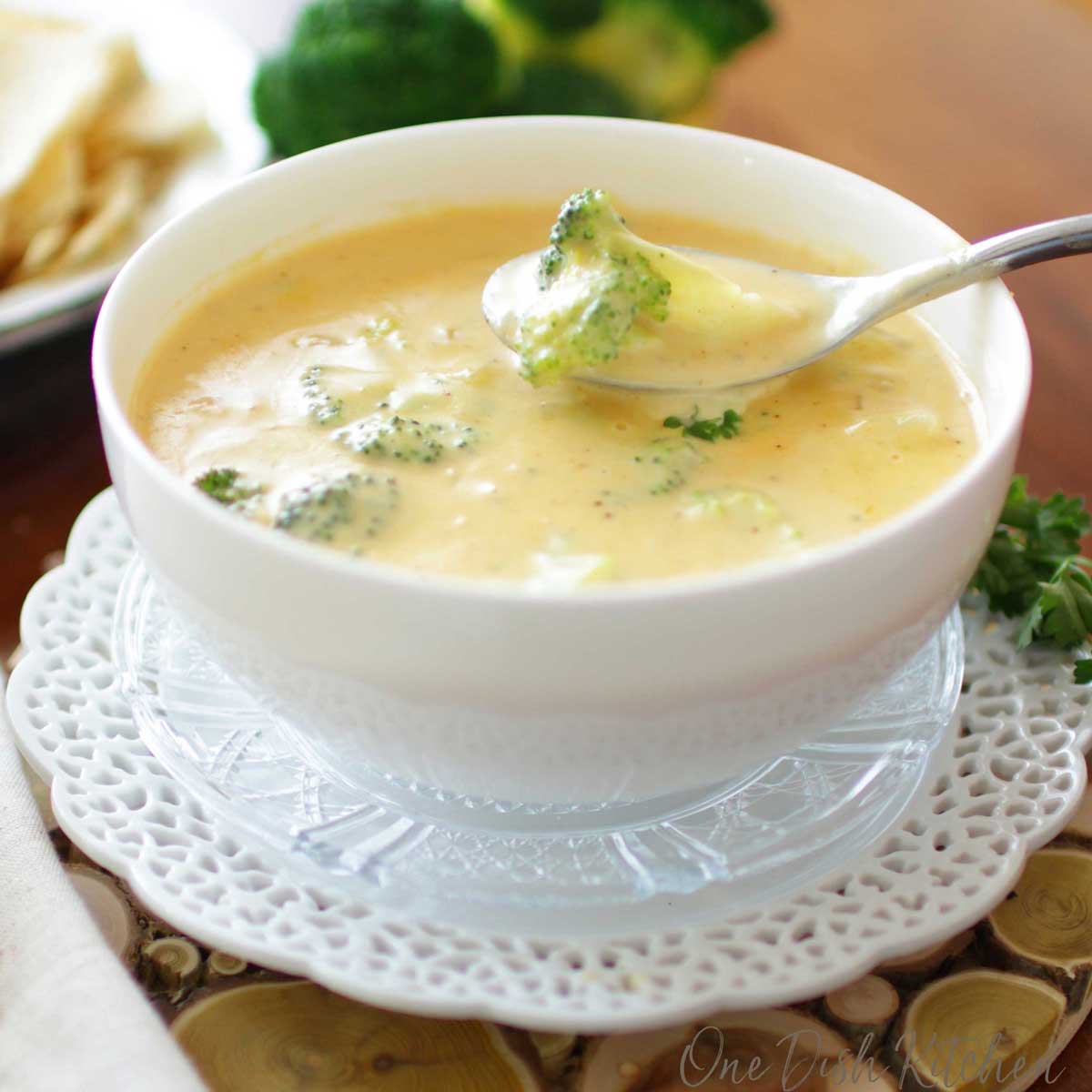 Double Cheddar Broccoli Soup at Whole Foods Market