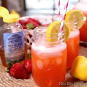 Strawberry Lemonade with Honey | One Dish Kitchen