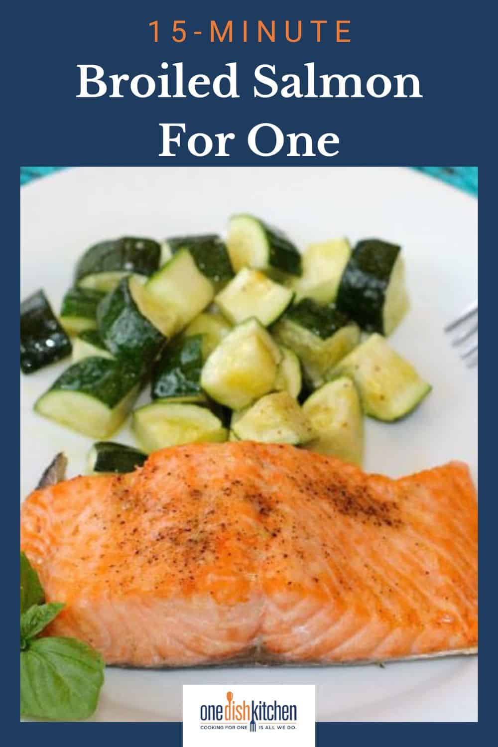 Easy Broiled Salmon Recipe - Single Serving - One Dish Kitchen