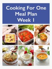 Easy Weekly Meal Plans | Single Serving | One Dish Kitchen