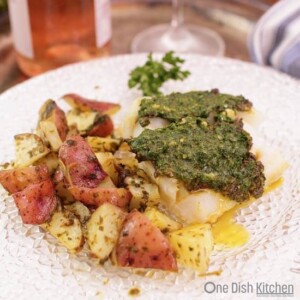 Baked Cod with Chermoula | One Dish Kitchen