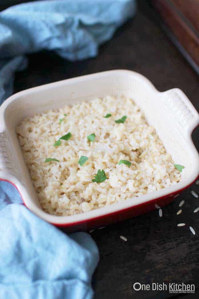 The Best Way To Cook Brown Rice Easy Recipe One Dish Kitchen