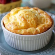 cheesy baked eggs in a cup