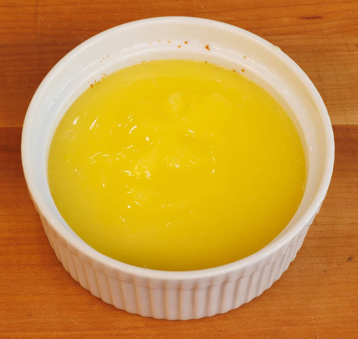 lemon curd in a small ramekin