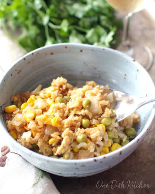 Easy Fried Rice For One - One Dish Kitchen