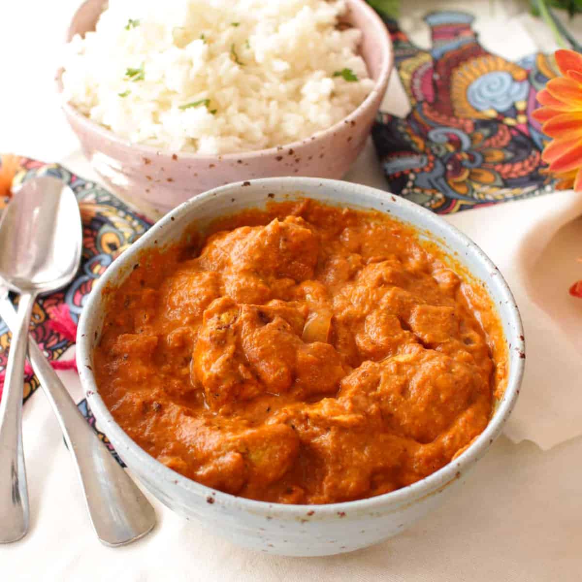 Butter Chicken Curry And Rice