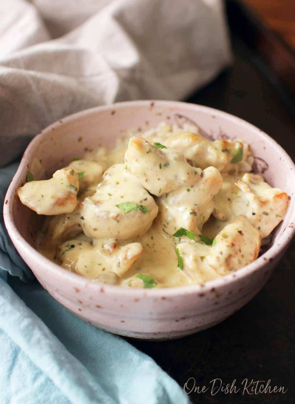 Creamy Mustard Chicken For One - One Dish Kitchen