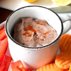 a single serving of black bean made with canned black beans in a bowl.