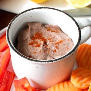 a single serving of black bean made with canned black beans in a bowl.