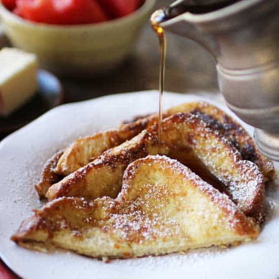 Easy French Toast Recipe Single Serving One Dish Kitchen