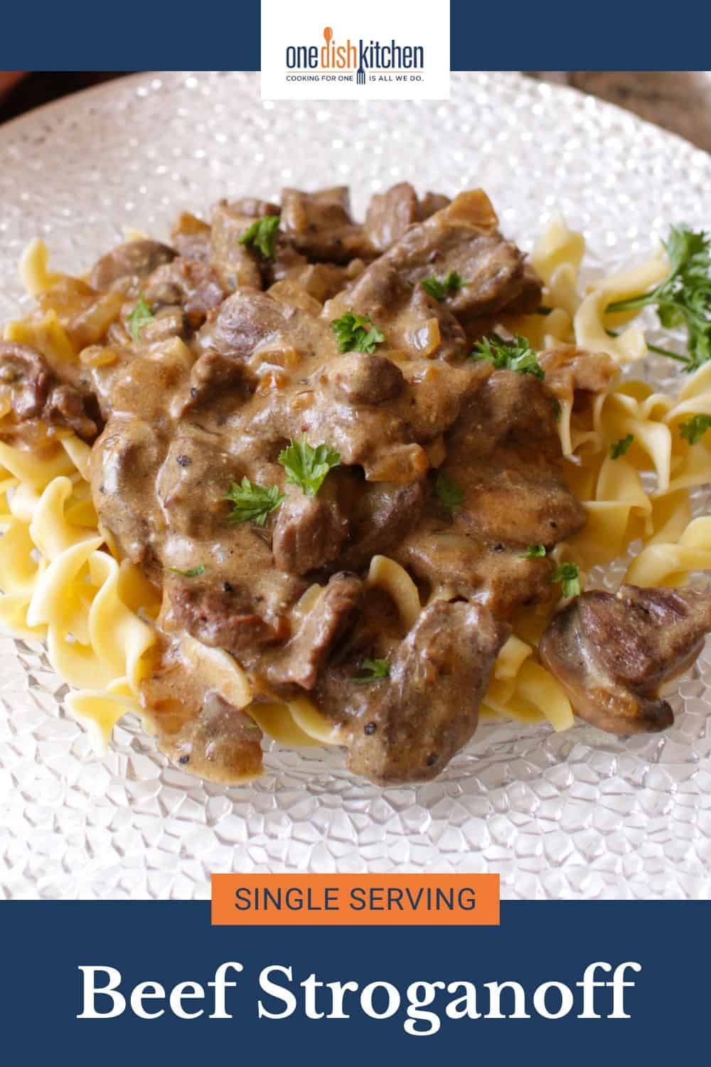 Beef Stroganoff For One - One Dish Kitchen