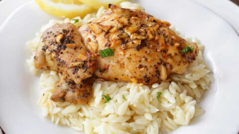 Easy Instant Pot Lemon Garlic Chicken - Nourish Plate