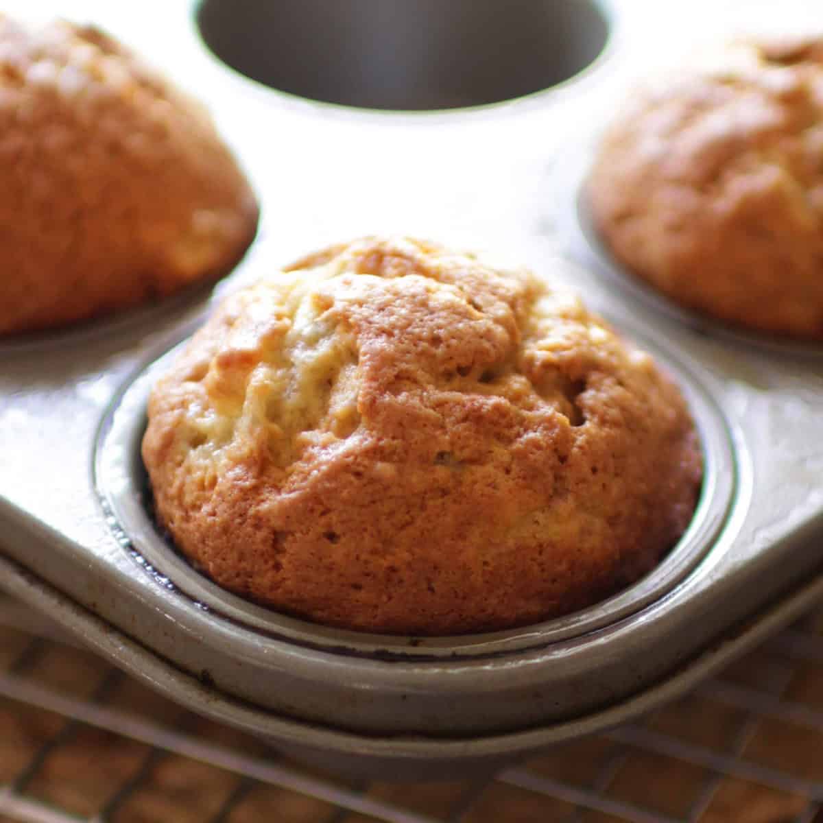 Small Batch Banana Muffins - One Dish Kitchen