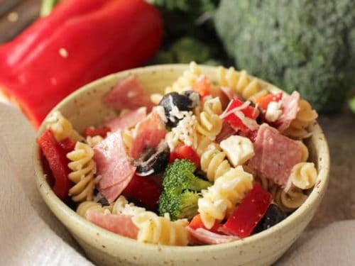 Italian Pasta Salad Recipe | Single Serving | One Dish Kitchen