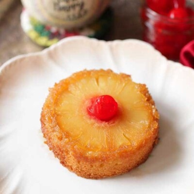 Pineapple Upside Down Cake | Single Serving | One Dish Kitchen