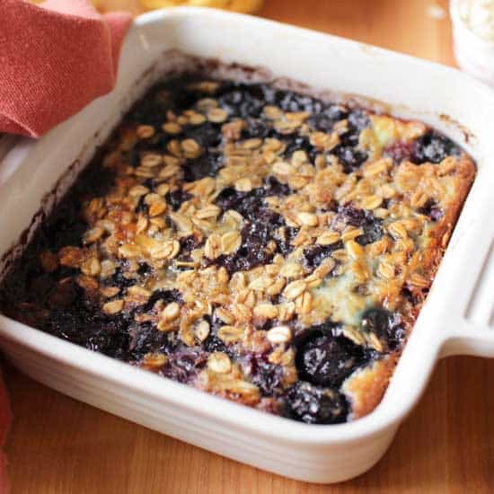 Easy Baked Oatmeal Recipe | Single Serving | One Dish Kitchen