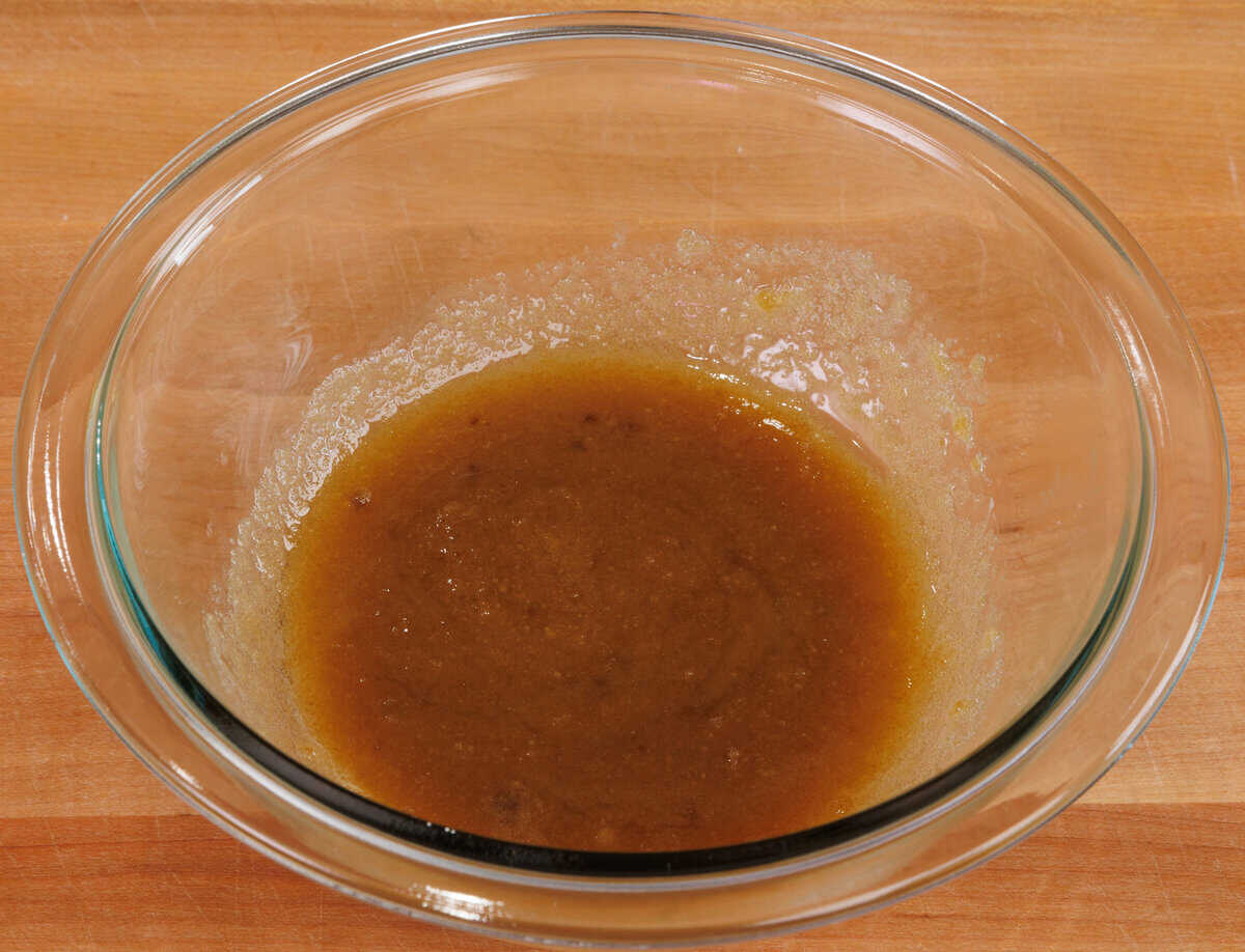 brown sugar and melted butter in a small bowl.