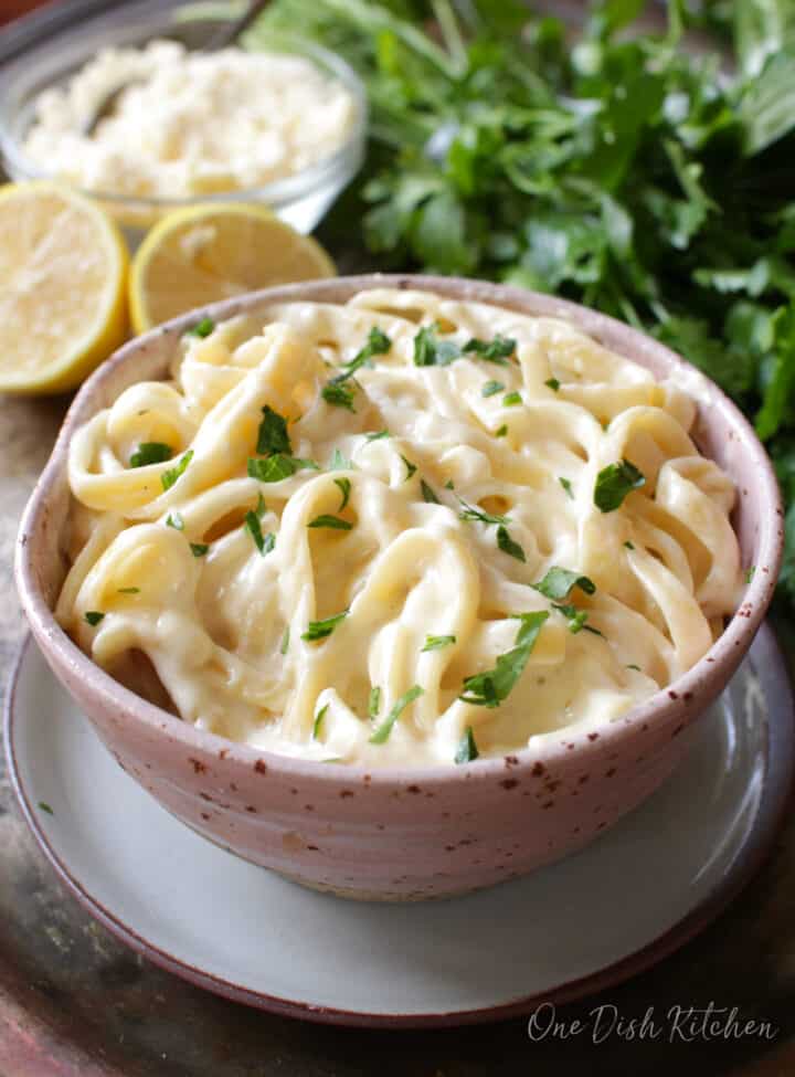 Easy Alfredo Sauce For One - One Dish Kitchen