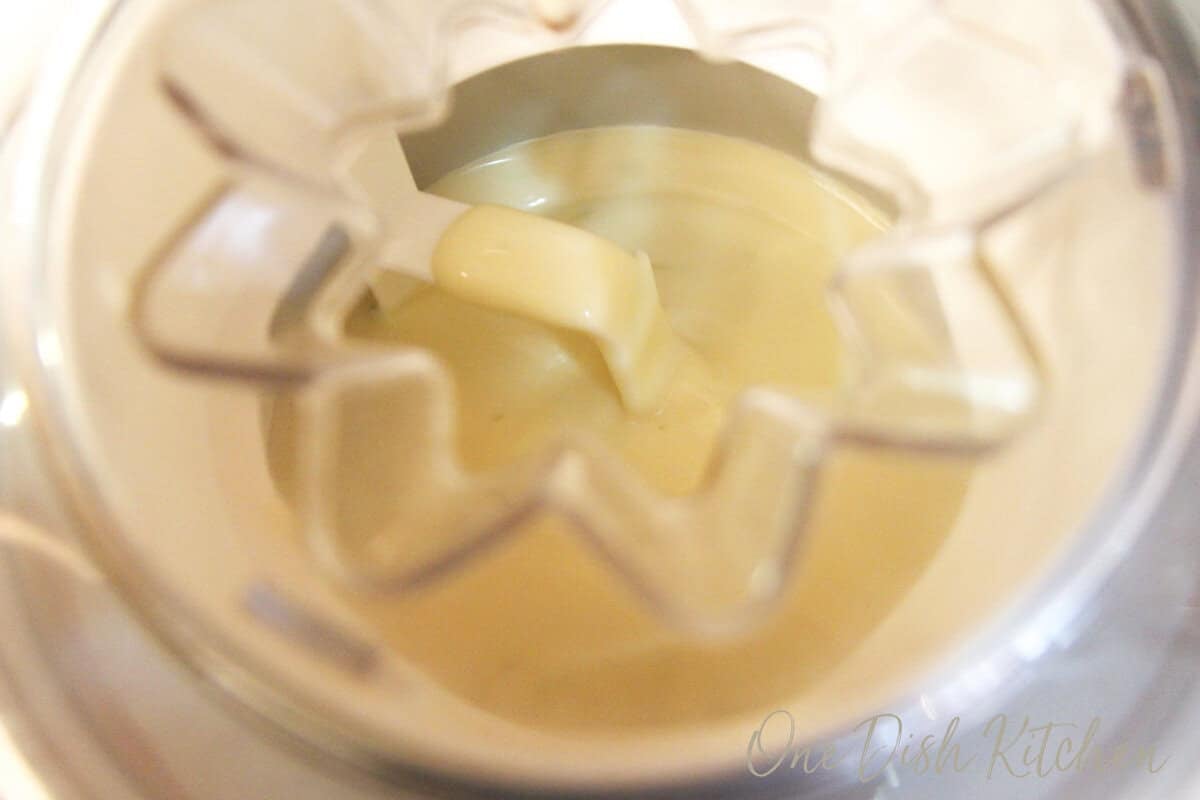 lime ice cream churning in an ice cream maker.
