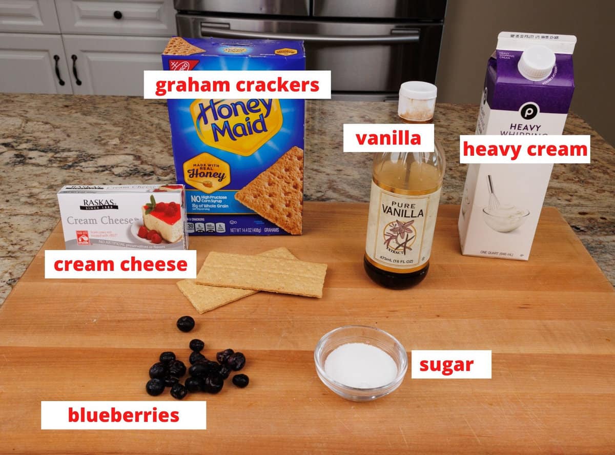 icebox cake ingredients on a kitchen counter