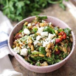 spinach and orzo salad