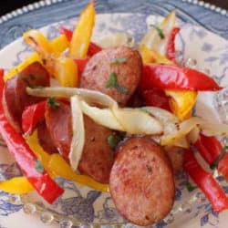 sausage and peppers sheet pan meal