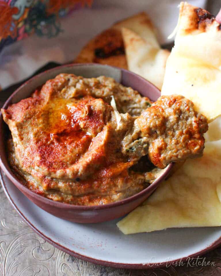 Small Batch Baba Ganoush - One Dish Kitchen