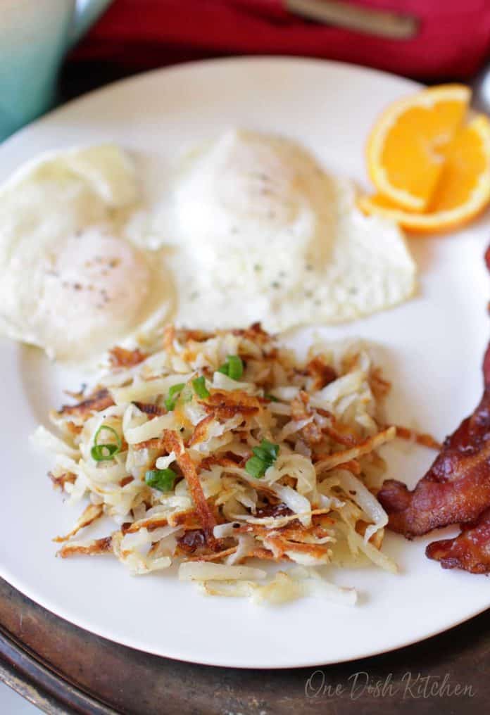 Hash Browns For One - One Dish Kitchen