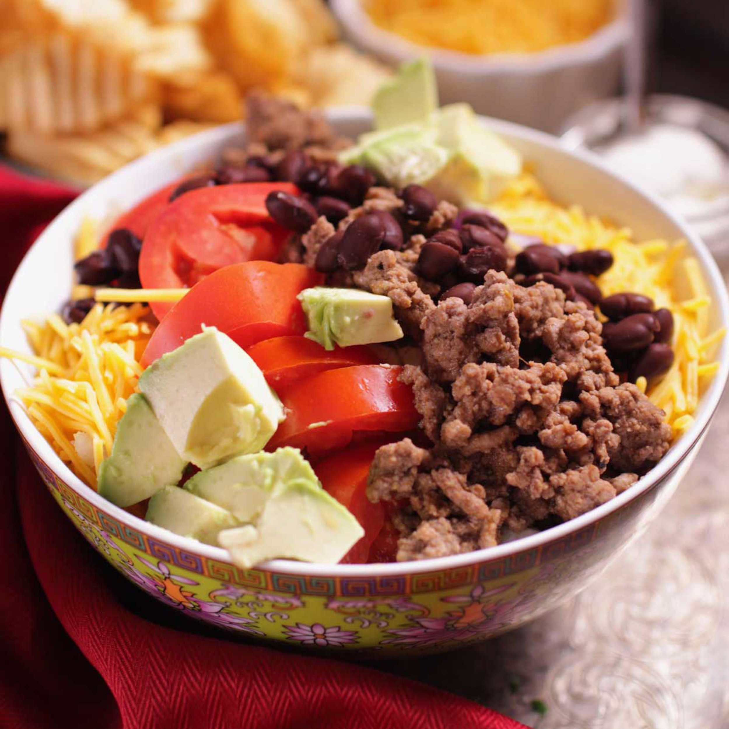 taco salad dip with ground beef