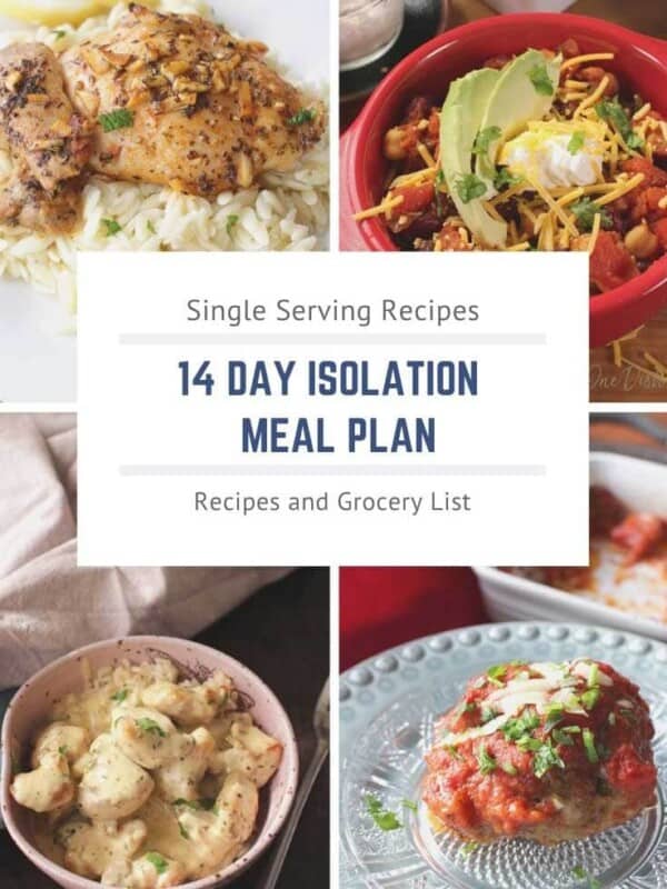 14 day isolation meal plan | one dish kitchen