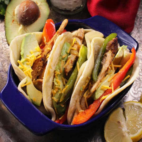 Chicken Fajitas For One - One Dish Kitchen