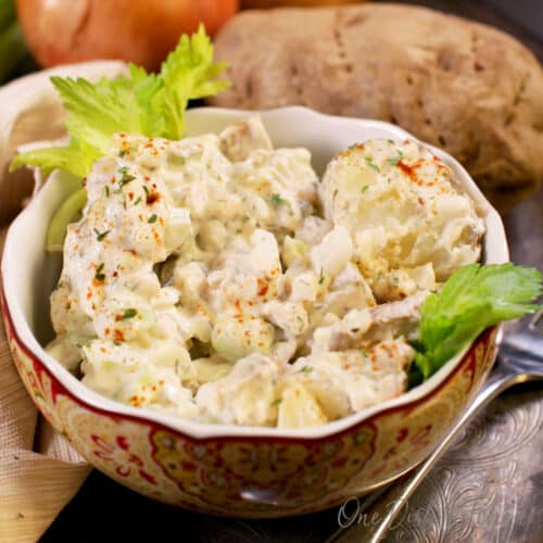 Easy Potato Salad Recipe - Single Serving - One Dish Kitchen