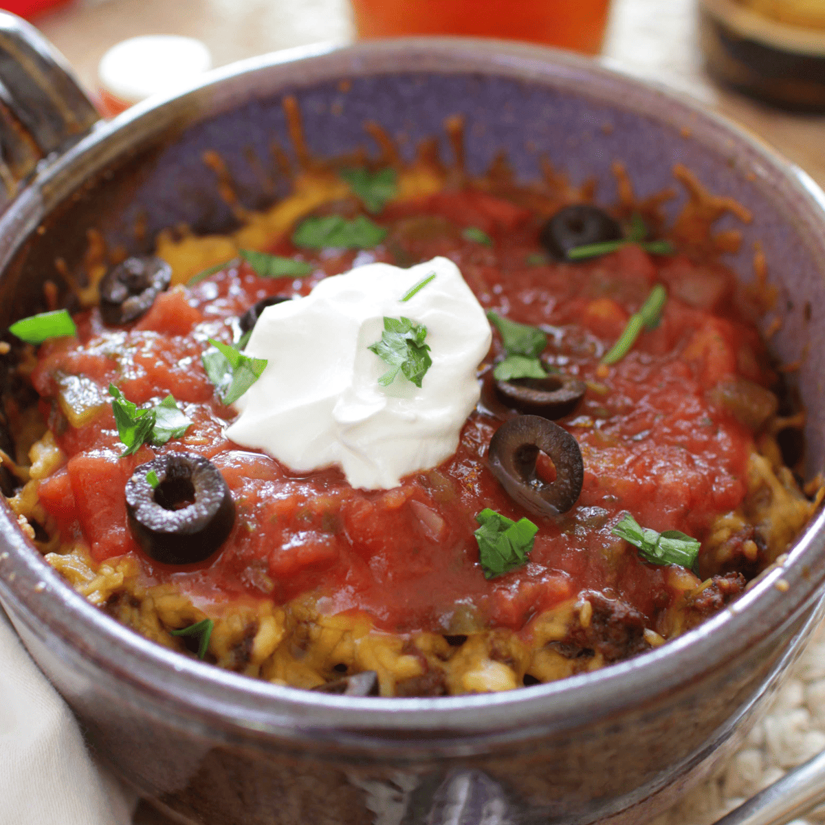 Taco Casserole For One - One Dish Kitchen