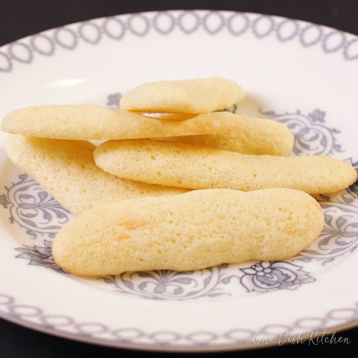 a small batch of ladyfingers on a plate.