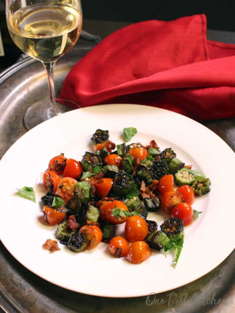 Pan Fried Okra Recipe Single Serving One Dish Kitchen