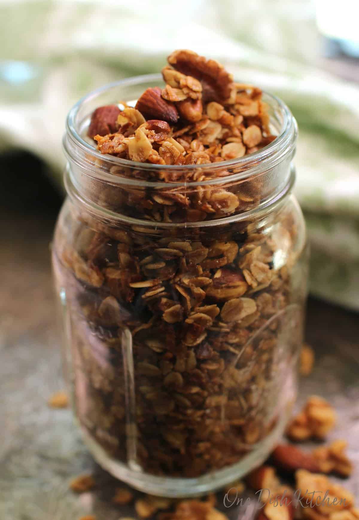 Small Batch Butter Pecan Granola Recipe One Dish Kitchen