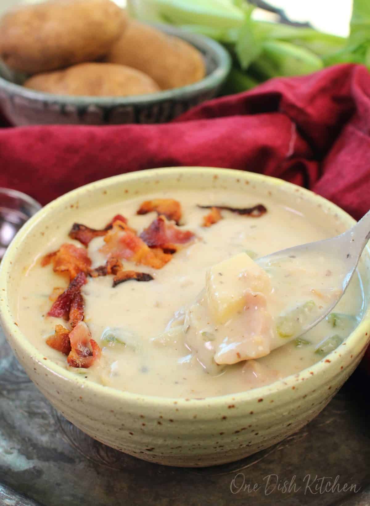 Instant Pot New England Clam Chowder - Cooking with Curls
