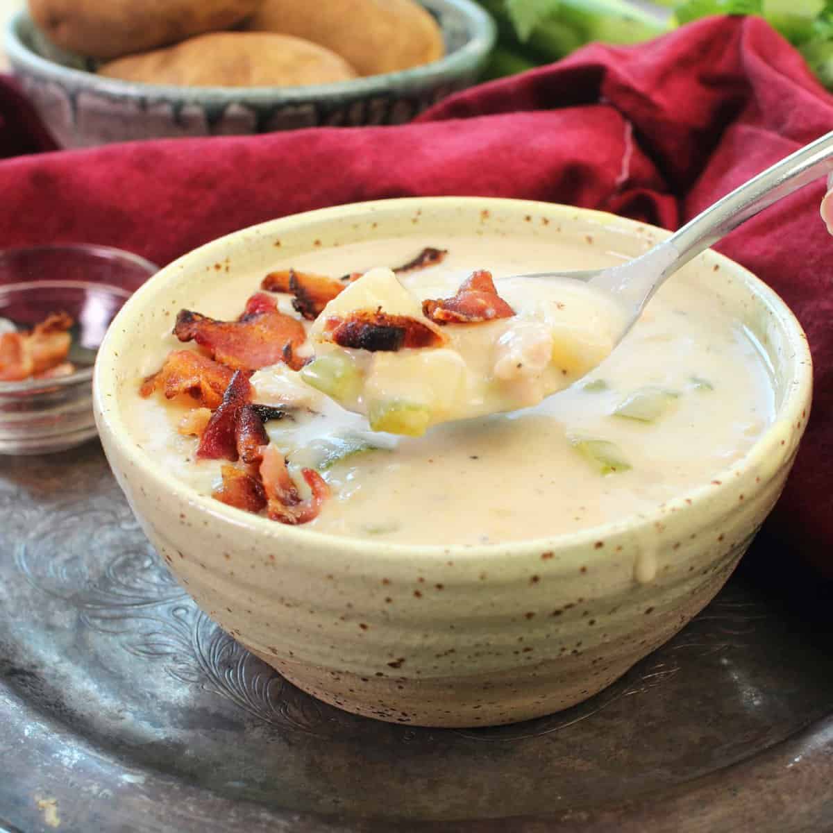 Clam Chowder Recipe | Single Serving | One Dish Kitchen