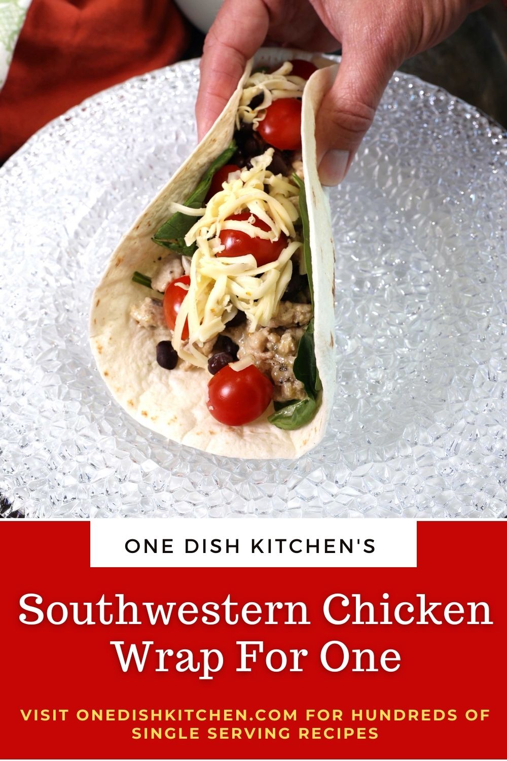 Southwest Wrap For One - One Dish Kitchen