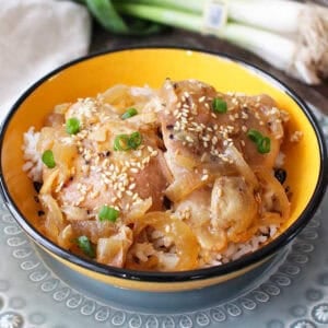 a bowl of orange chicken.