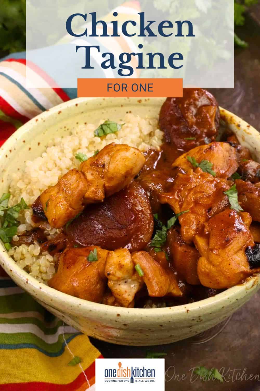 Chicken Tagine For One - One Dish Kitchen