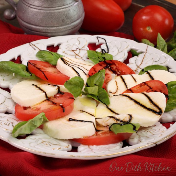 Caprese Salad Recipe - Single Serving - One Dish Kitchen