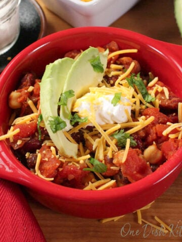 Vegetarian Chili For One