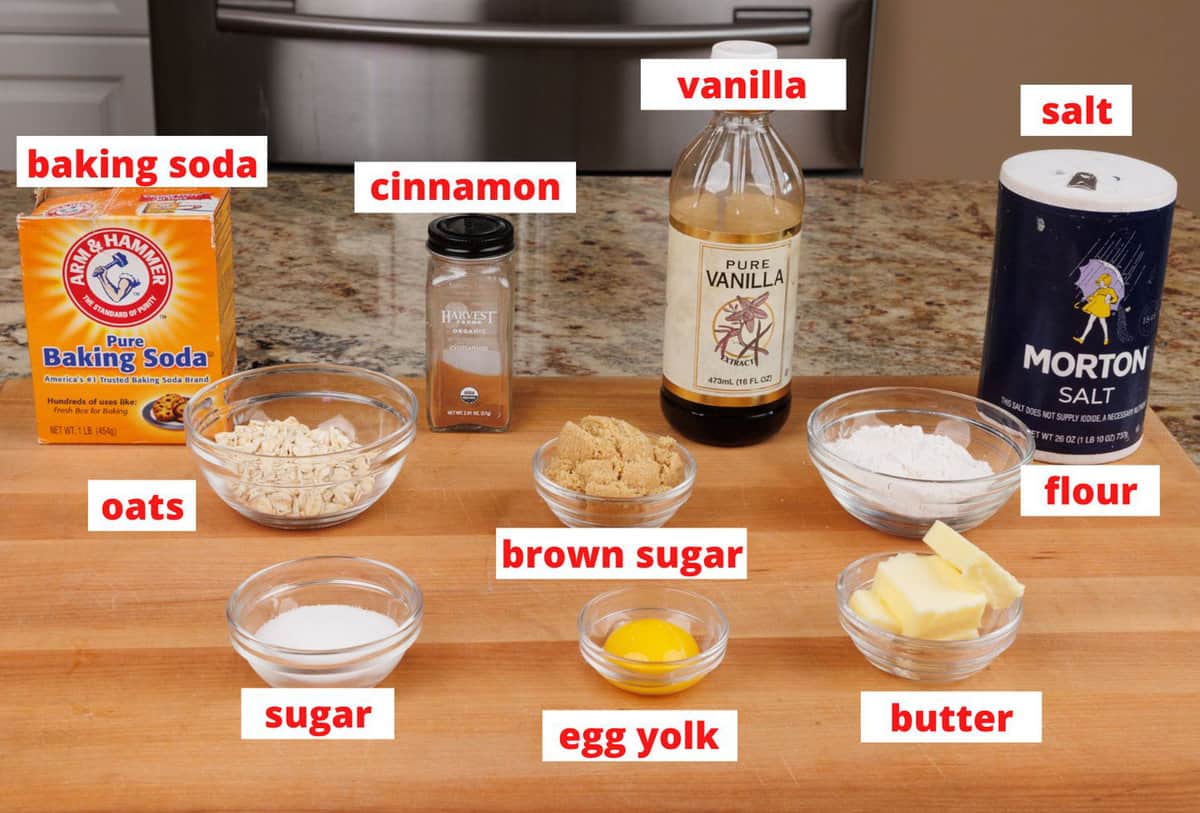 oatmeal cookies ingredients