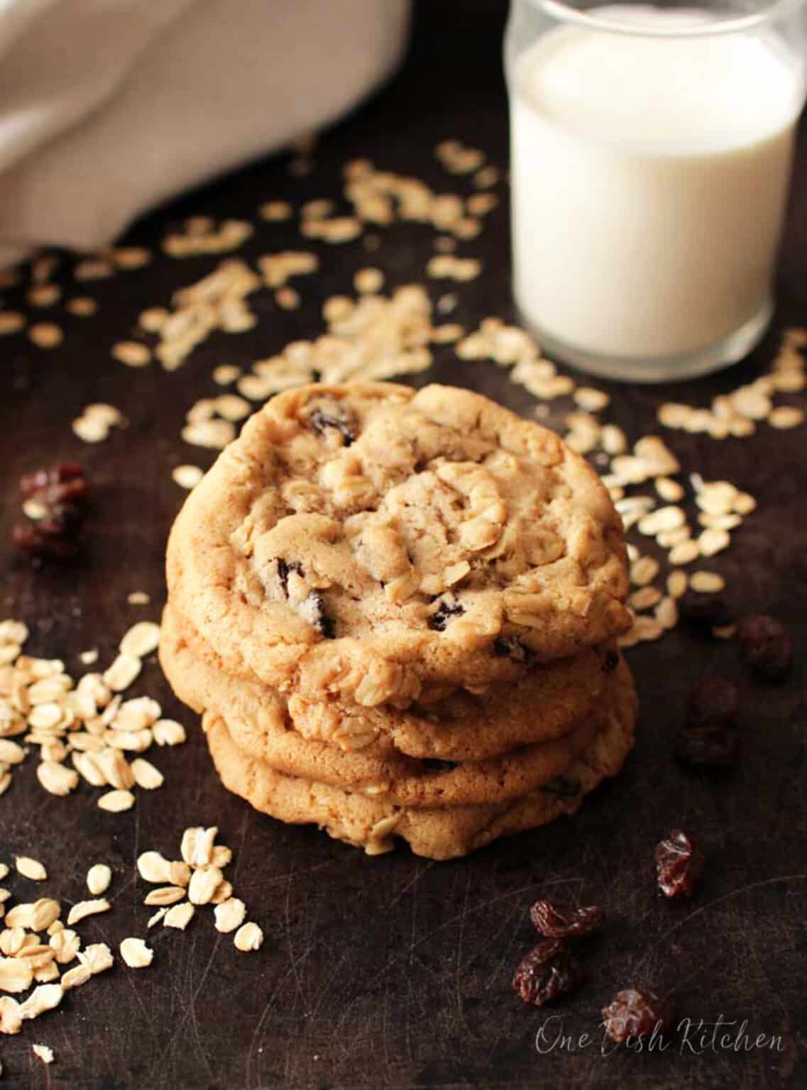 Small batch oatmeal raisin cookies one dish kitchen