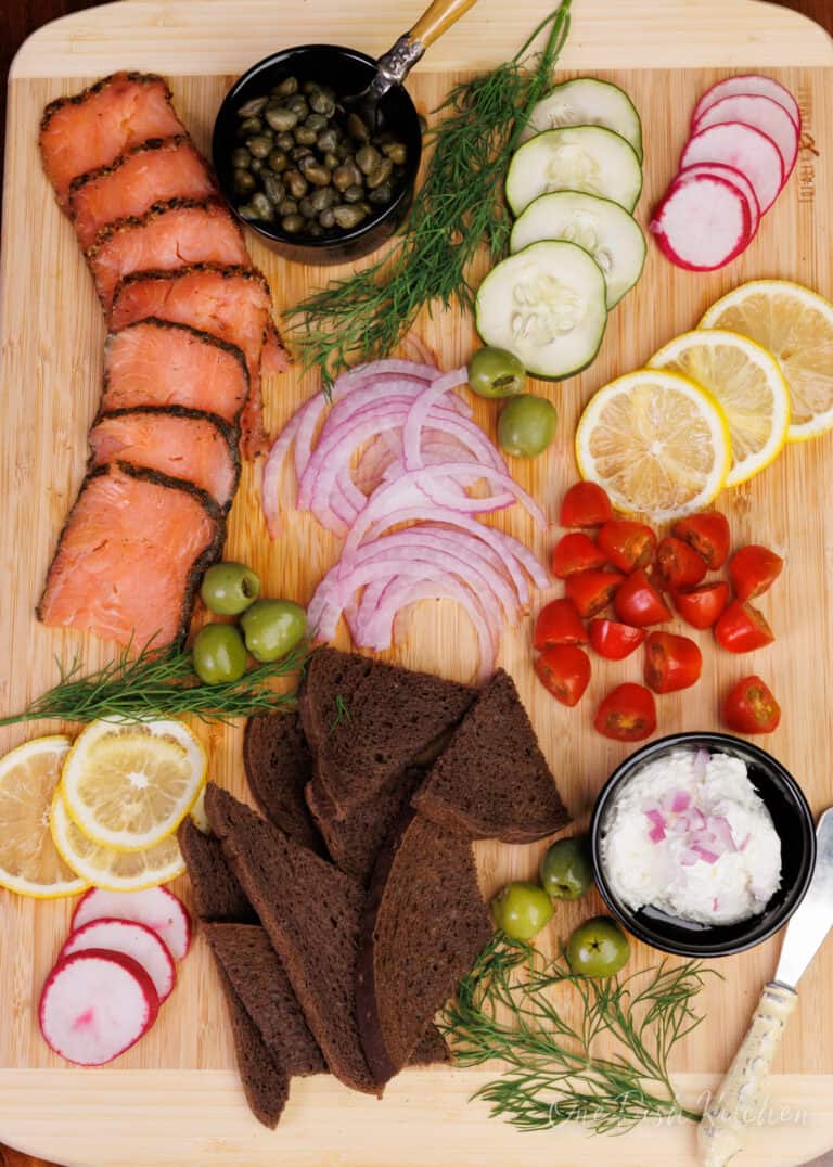 Small Smoked Salmon Platter - One Dish Kitchen