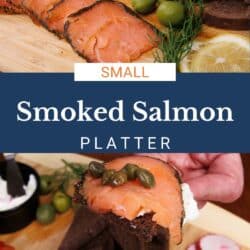 a small smoked salmon platter.