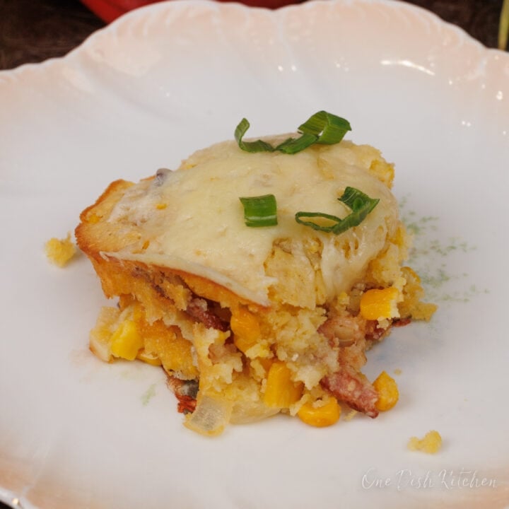 Small Batch Corn Casserole Recipe - One Dish Kitchen